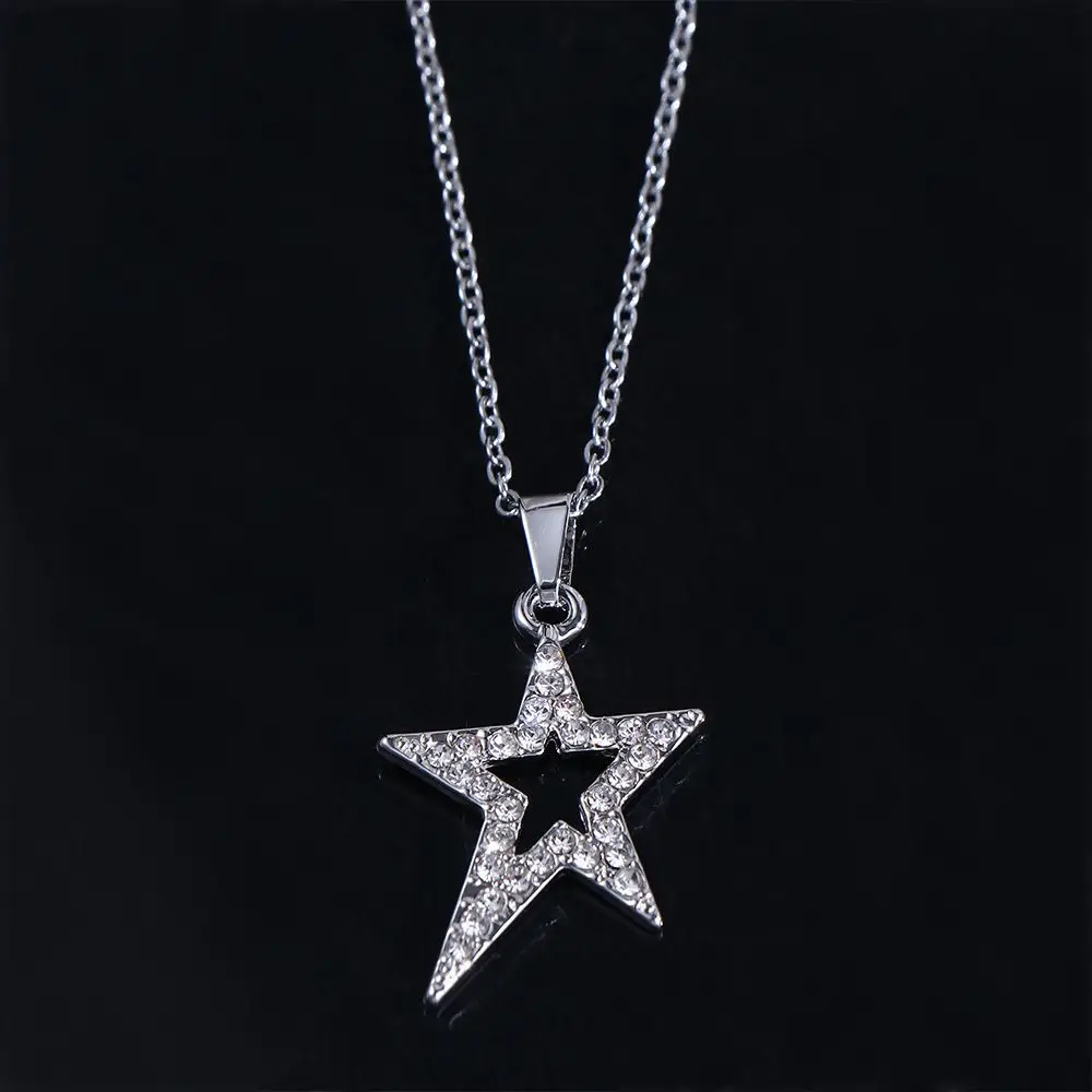 Модный очаровательный крутой кулон со звездой циркониевый Ретро чокер до ключиц ожерелье в Корейском стиле женское ожерелье модное ожерелье