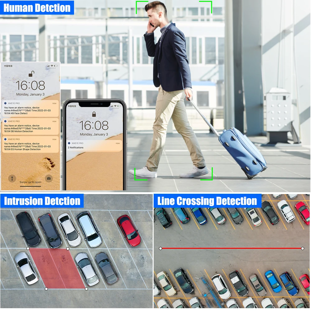 Уличная IP-камера видеонаблюдения 8 Мп 5 МП 4 5-кратный зум запись звука POE