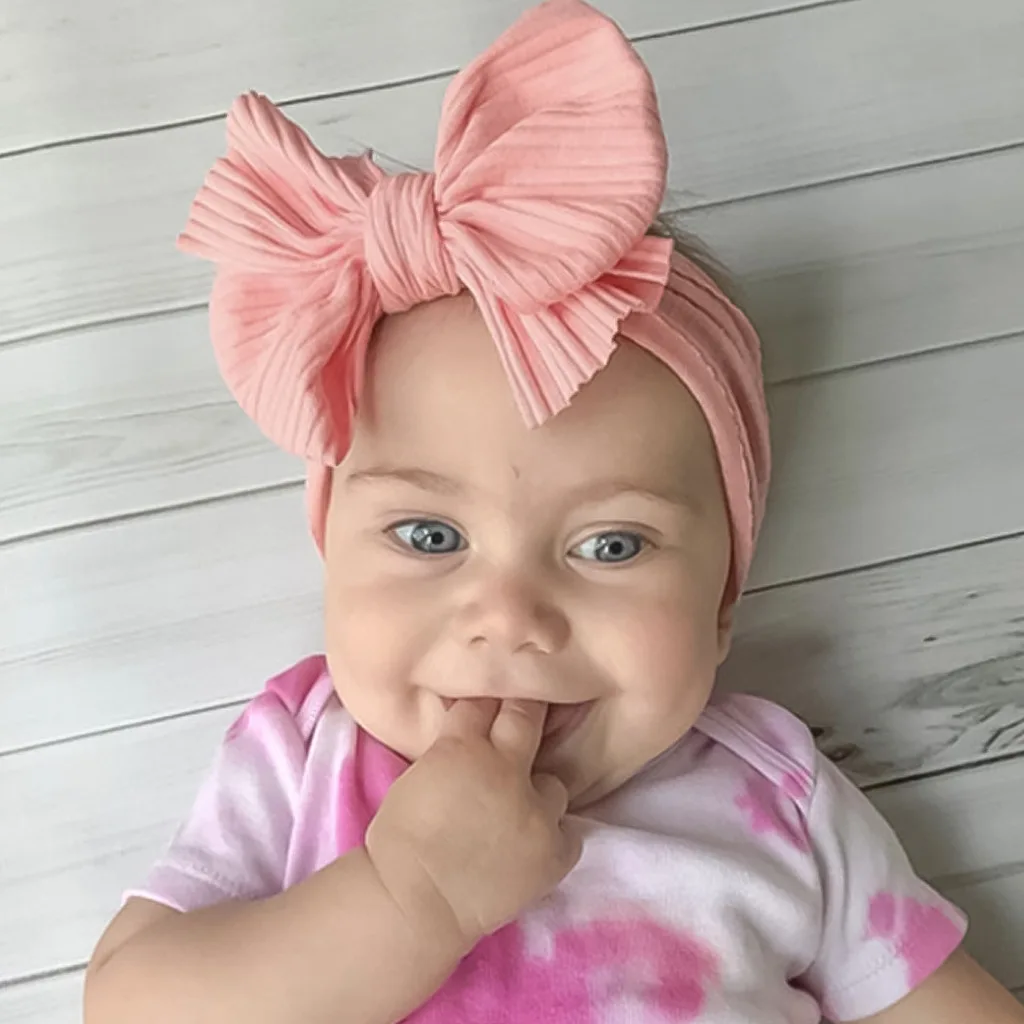 

Summer Nylon Elastic Soft Bow Kids Hairband Baby Baby Hair Accessories