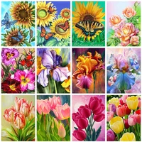 maxmpup 5d diamond painting flower cross stitch kit mosaic diamond embroidery sunflower narcissus square drill home decoration