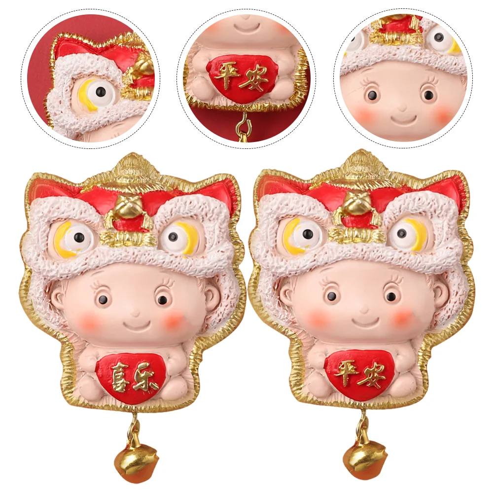 

Magnets Fridge Chinese Refrigerator New Year Animal Cute 3D Decoration Decorations Stylestickers Kitchen