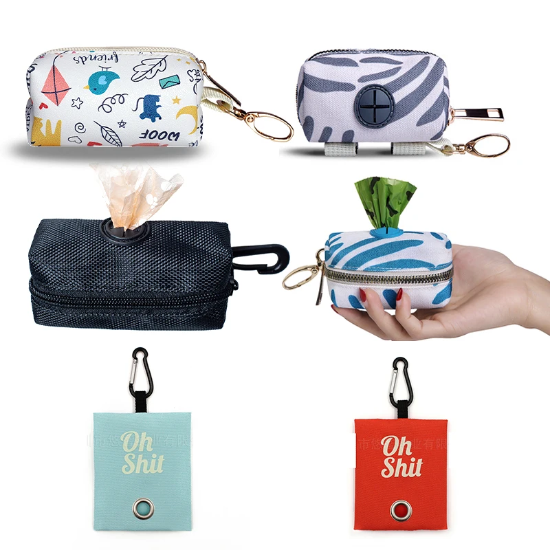 

Pet Puppy Cat Pick Up Poop Bag Dispenser Portable Dog Poop Waste Bag Holder Outdoor Pets Supplies Garbage Bags Organizer