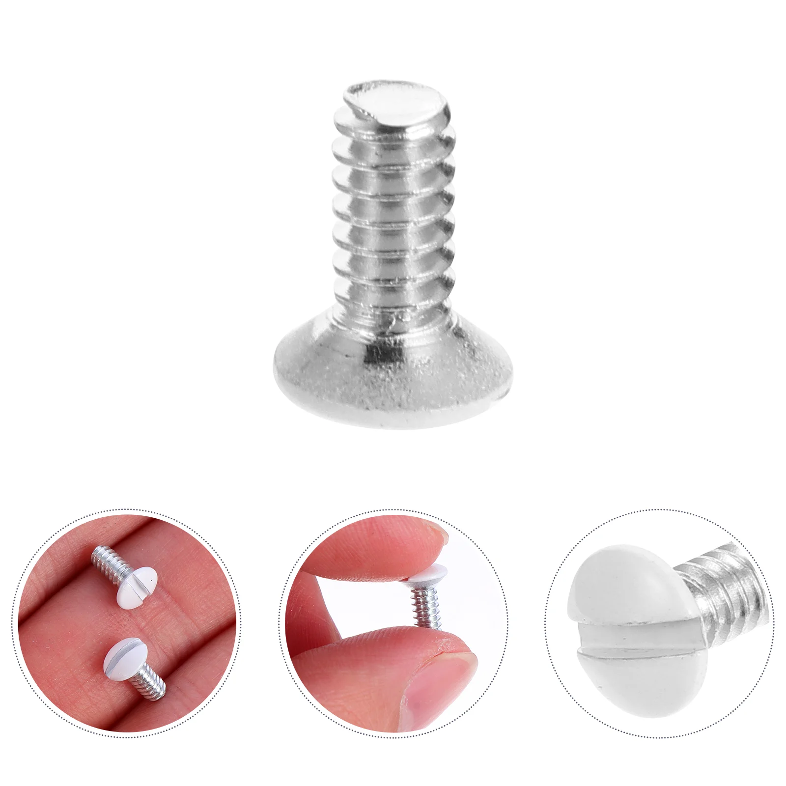 

Screws Electrical Plate Wall Switch Cover Screw Outlet Plates White Head Machine Short Electric Panel