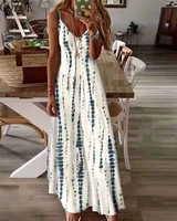 2022 condole posed dress casual dress tie dye printing skirt dress for women maxi dresses for women dress for women summer