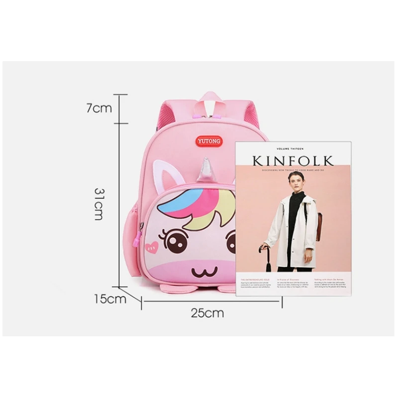 New Children's School Bag Cute Cartoon Lightweight Backguard Backpack for Primary School Students Kindergarten Backpack