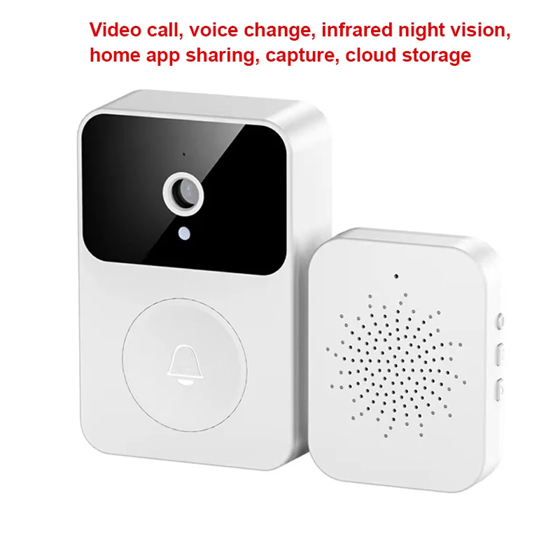 

Visual Doorbell Long Standby Oice Change Function Remote Monitoring Infrared Night Vision Voice Intercom Door Bell Smart Home