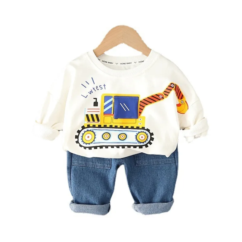 

New Spring Autumn Baby Clothes Suit Children Girls Boys Cartoon T-Shirt Pants 2Pcs/Sets Toddler Casual Costume Kids Tracksuits