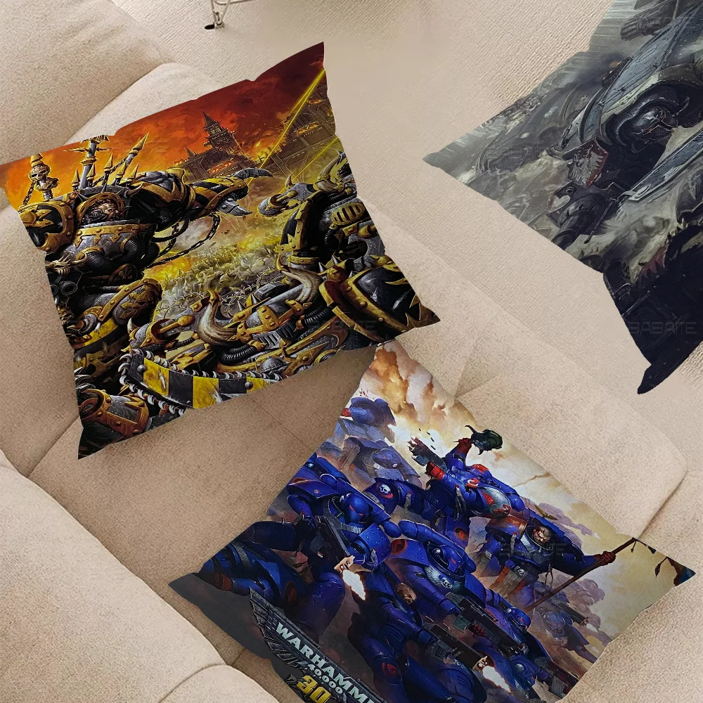 Game W-Warhammer-40K Pillow Cushion Cover Pillowcase Living Room Sofa Home Decor Customized
