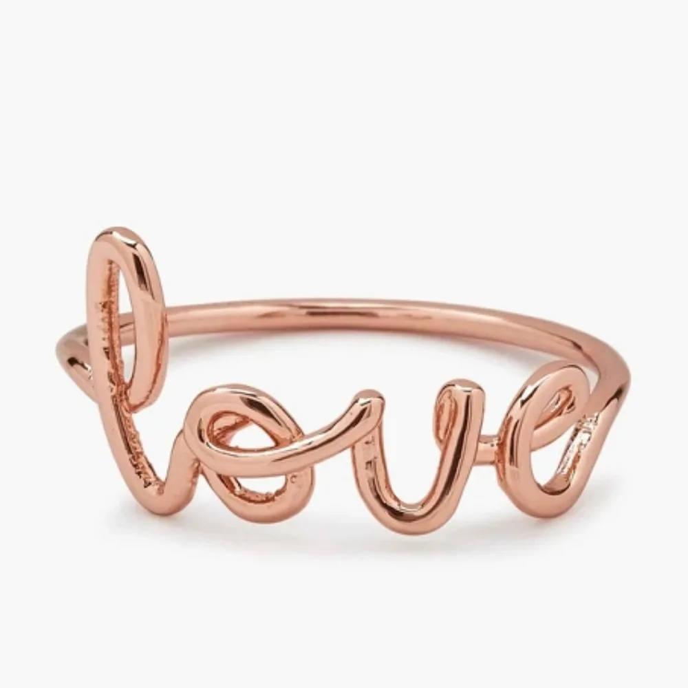 

Fashion Love Rings Luxury Woman Rings Metal Lover Ring Hollow Letter Man Ring Brass Rings for Women Jewelry Gift Ring Party Ring