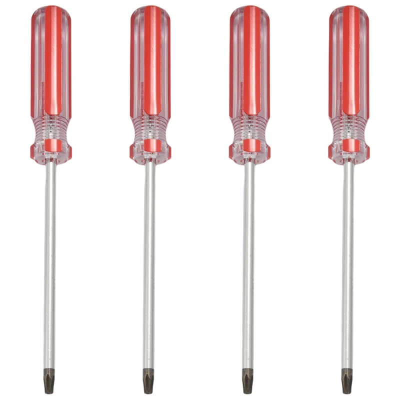 

4X Plastic Handle T20 Security Torx Screwdriver Hand Tools