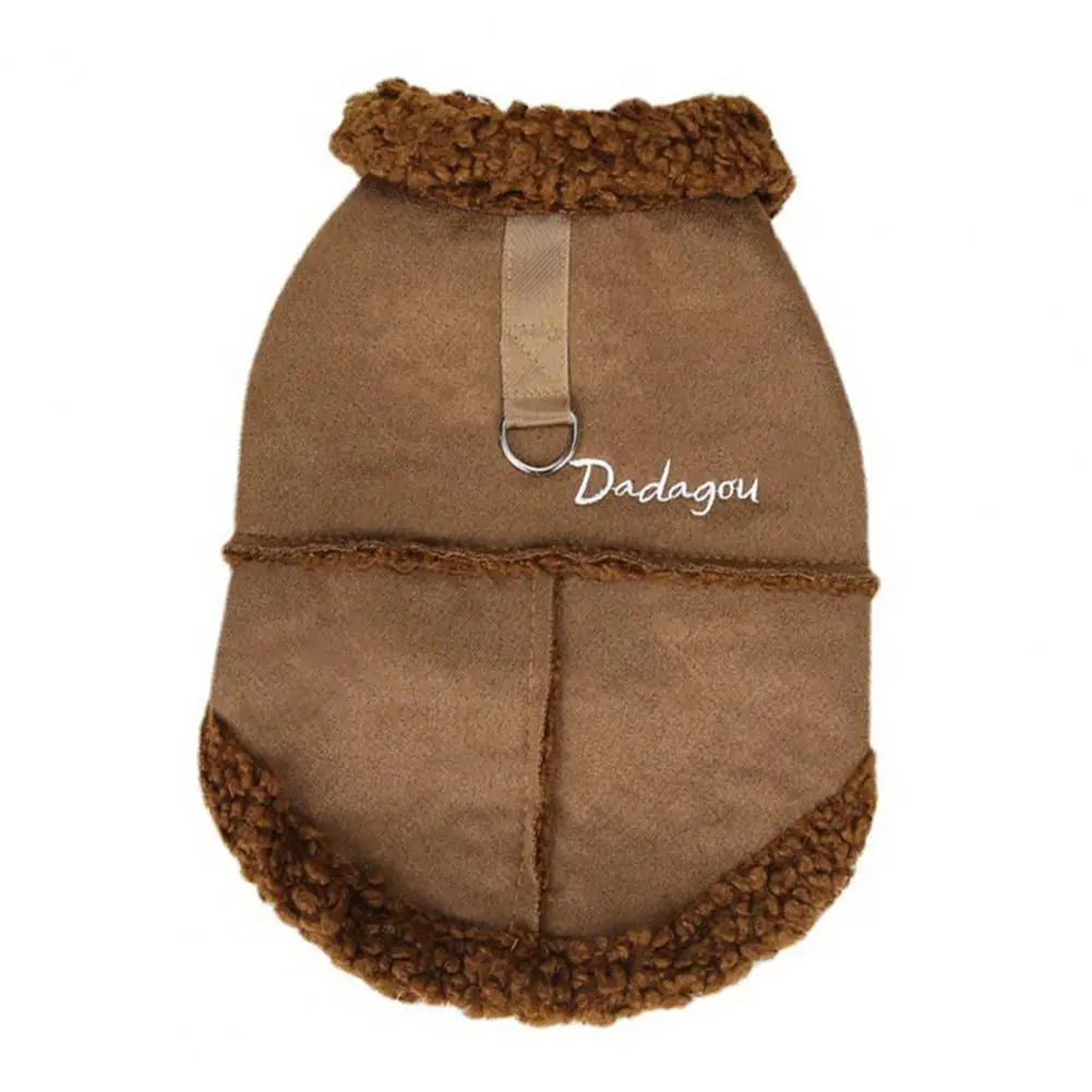

PETWTILTIH Pretty Pet Cotton Coat Two-legged Dress Up Non-allergic Pets Peach Skin Velvet Vest Clothes