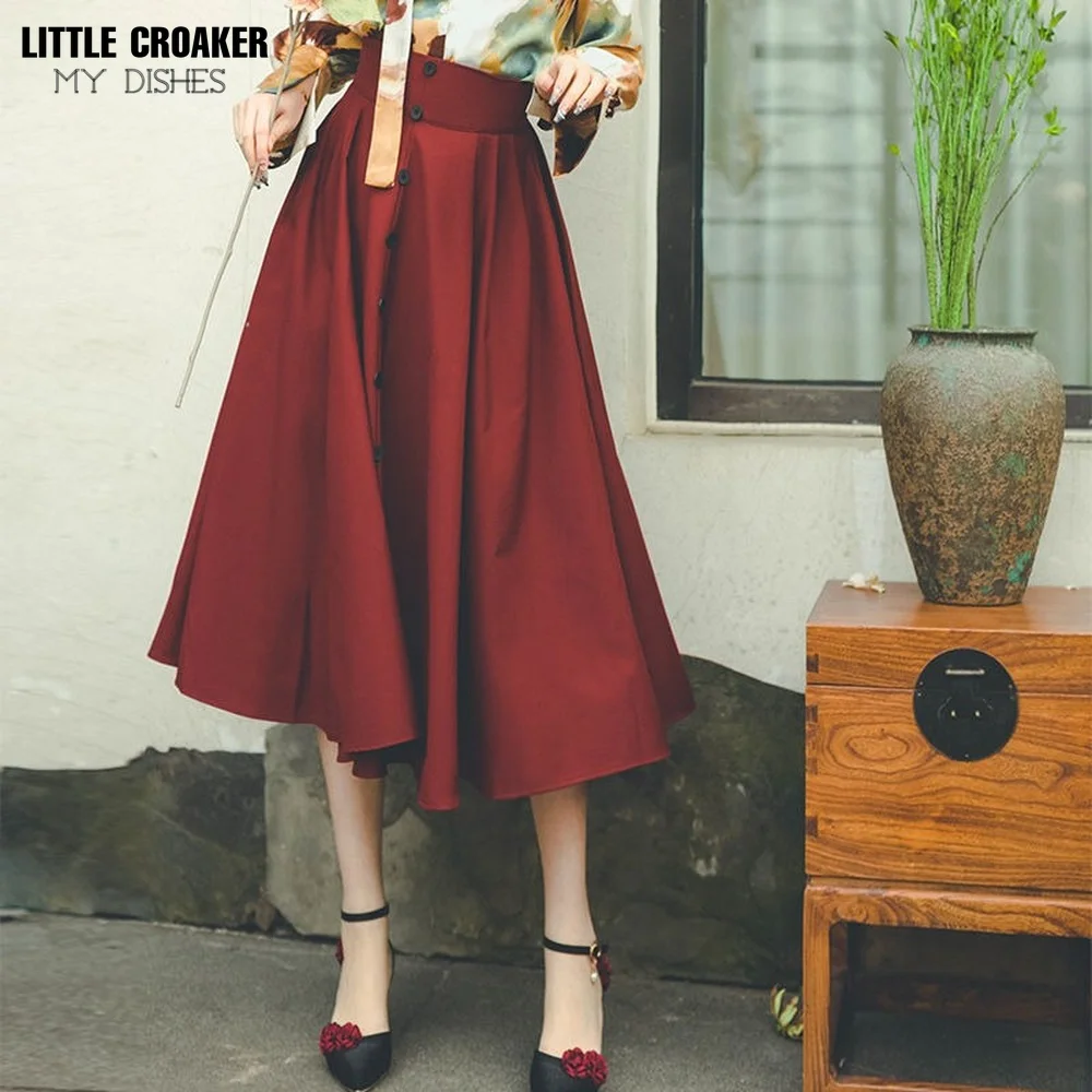 

2022 Spring Skirt Chiffon Long Skirts for Women Elegant Casual High Waist Boho Beach Maxi Skirts Saias Femme Alt Clothes