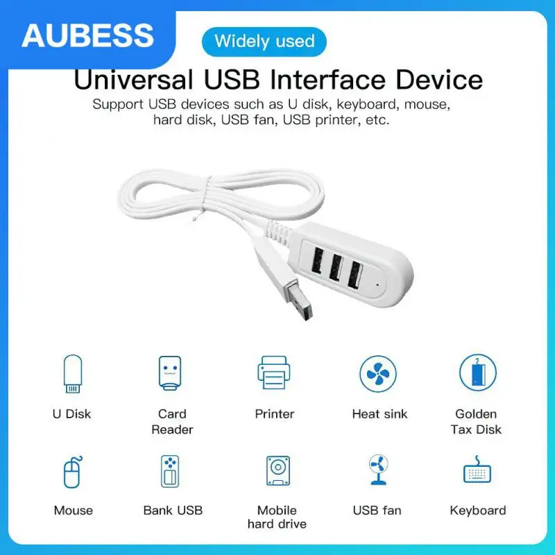 

Universal Usb Hub 3 Port Usb2.0 Pattern Splitter Cable Adapter High Speed Multi-function Hub Cable Socket For Pc Laptop Notebook