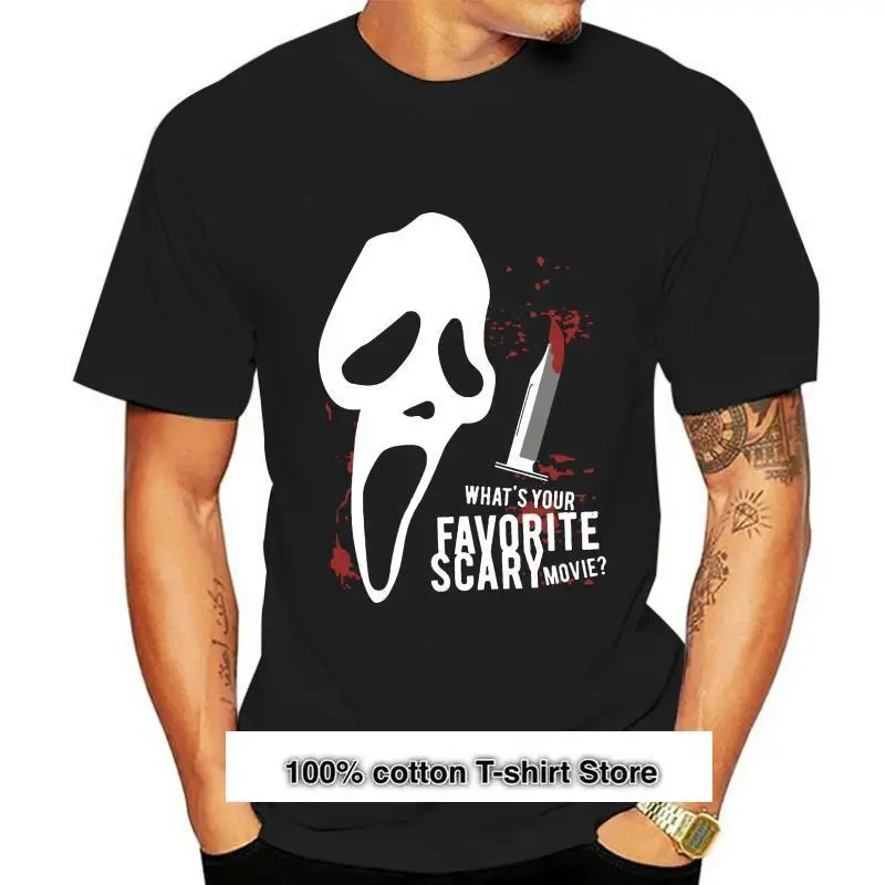 

Camiseta Unisex de película de terror, camisa de Scream, ropa para mujer, top