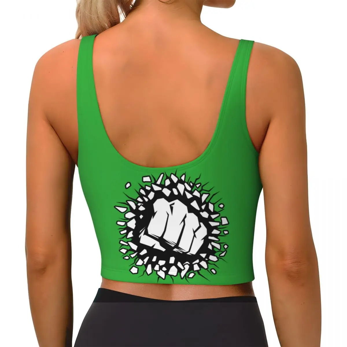 Пользовательский супергерой спортивный бюстгальтер для женщин ударный