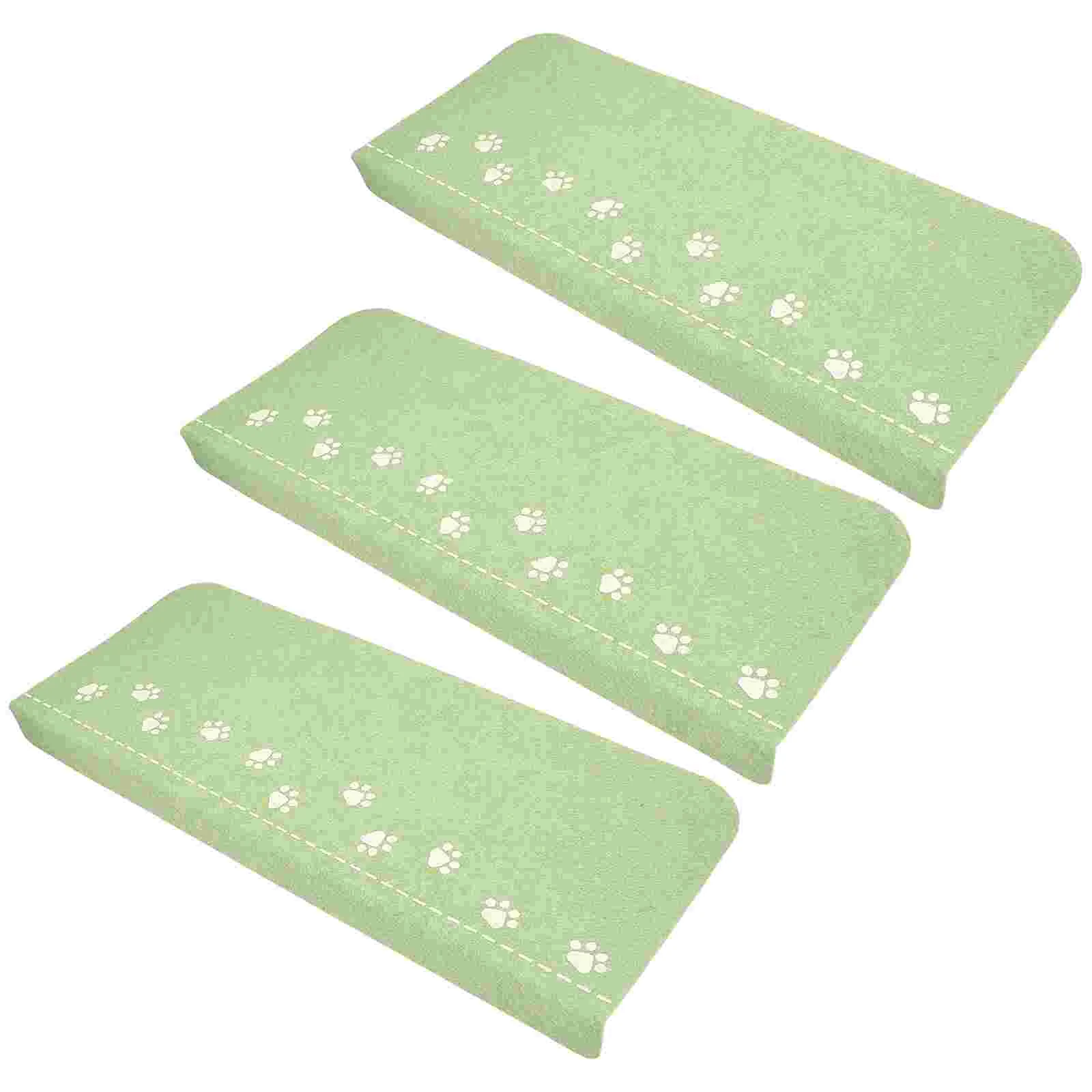 

3 Pcs Luminous Stair Mat Tread Household Kidsyoutube Treads Polyester Step Rug