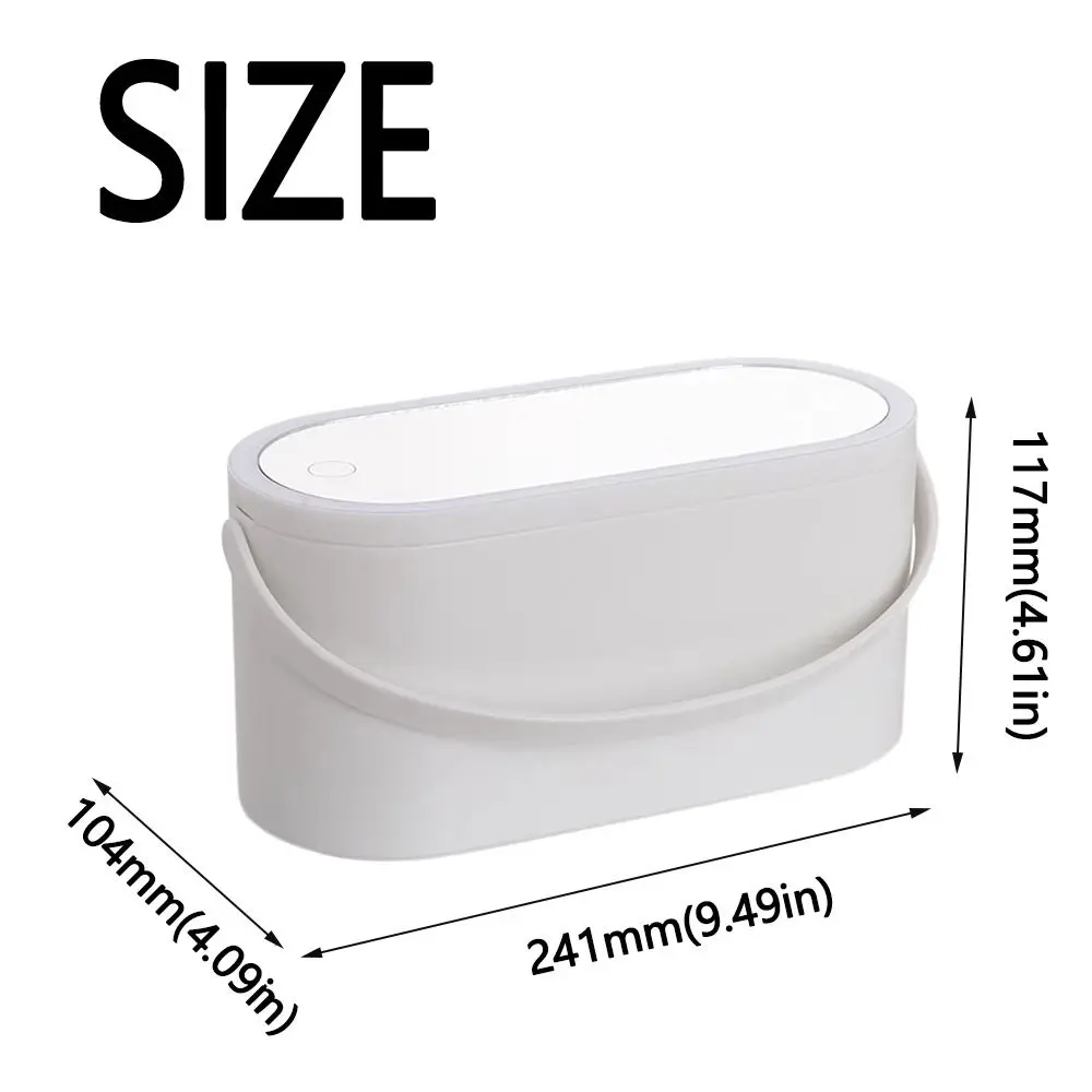 Креативная коробка для хранения макияжа с сенсорным экраном 3 в 1 зеркало