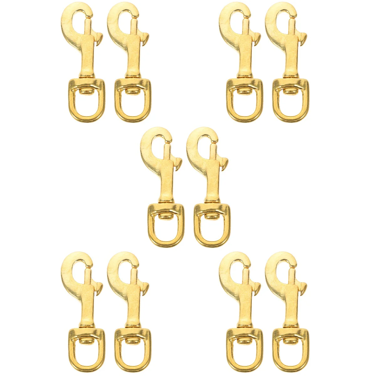 

10 pcs Swivel Snap Hooks Flag Pole Belt Rope Trigger Attachment Clips
