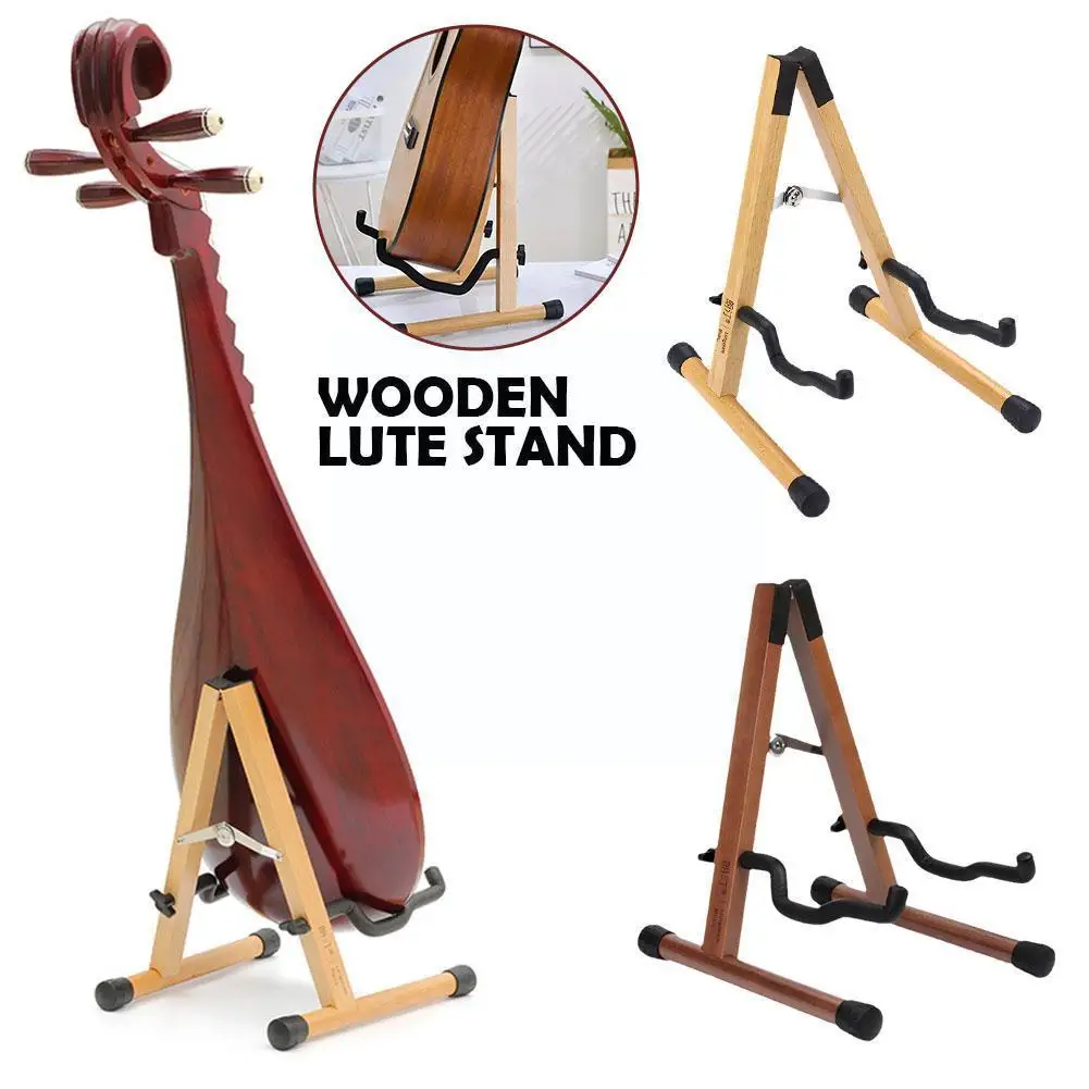 

Universal Foldable Guitar Stand Lightweight Floor Standing Retractable Shelf Holder Electric Acoustic Bass Cello For Home S W2X0