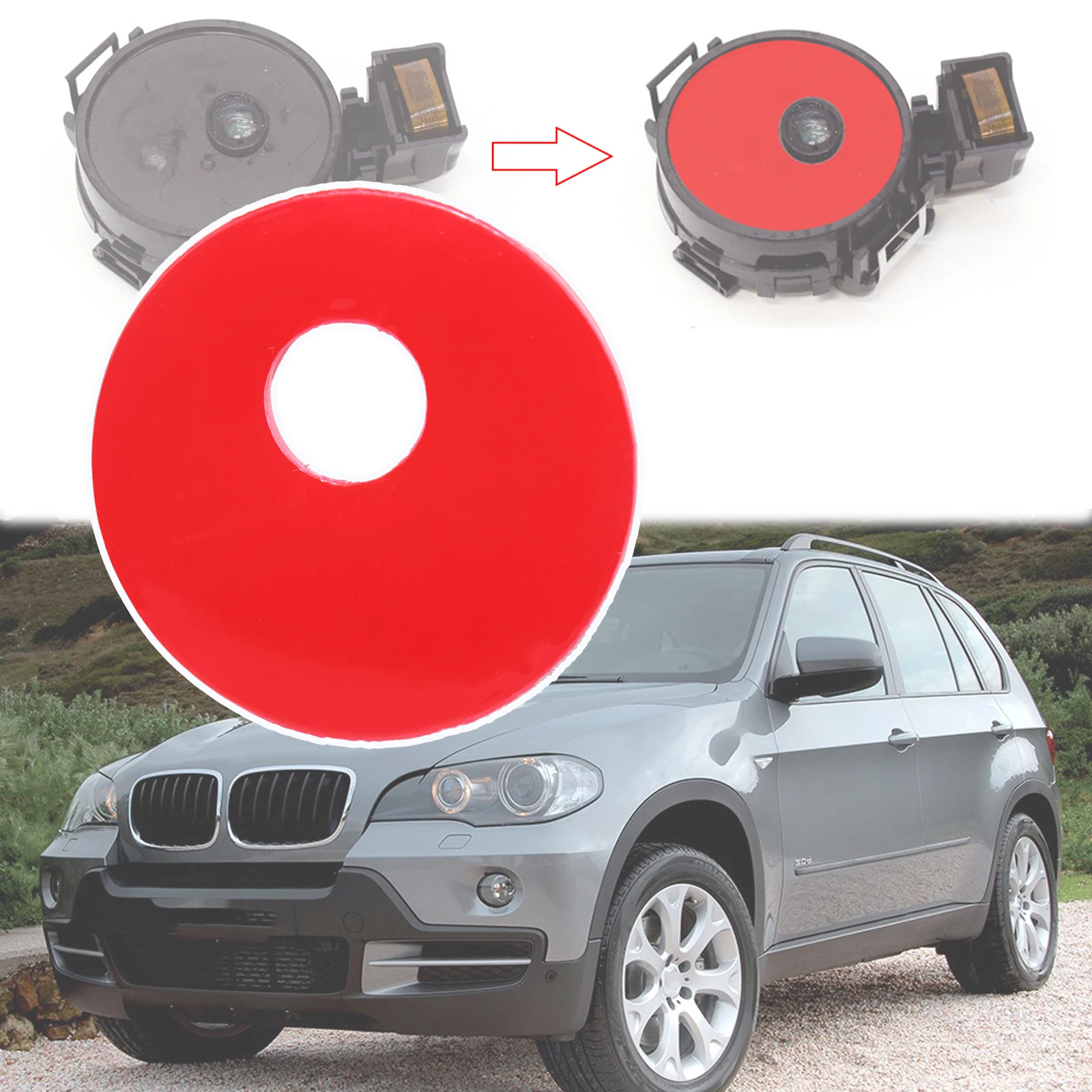 

1 шт. для BMW X5 E70, датчик дождя, гелевая накладка, клейкая пленка, силиконовая наклейка, комплект для ремонта чипа ветрового стекла, фиксирующая лента 2007-2013