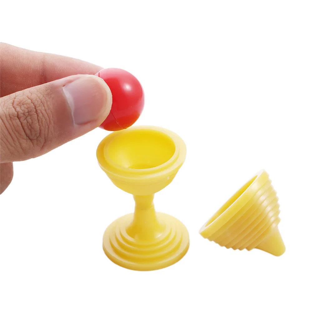 1 Set Beads Go No Traces Magic Cup Puzzle Novelty Toys Children Close-up Performance Magic Goblet Trick Props