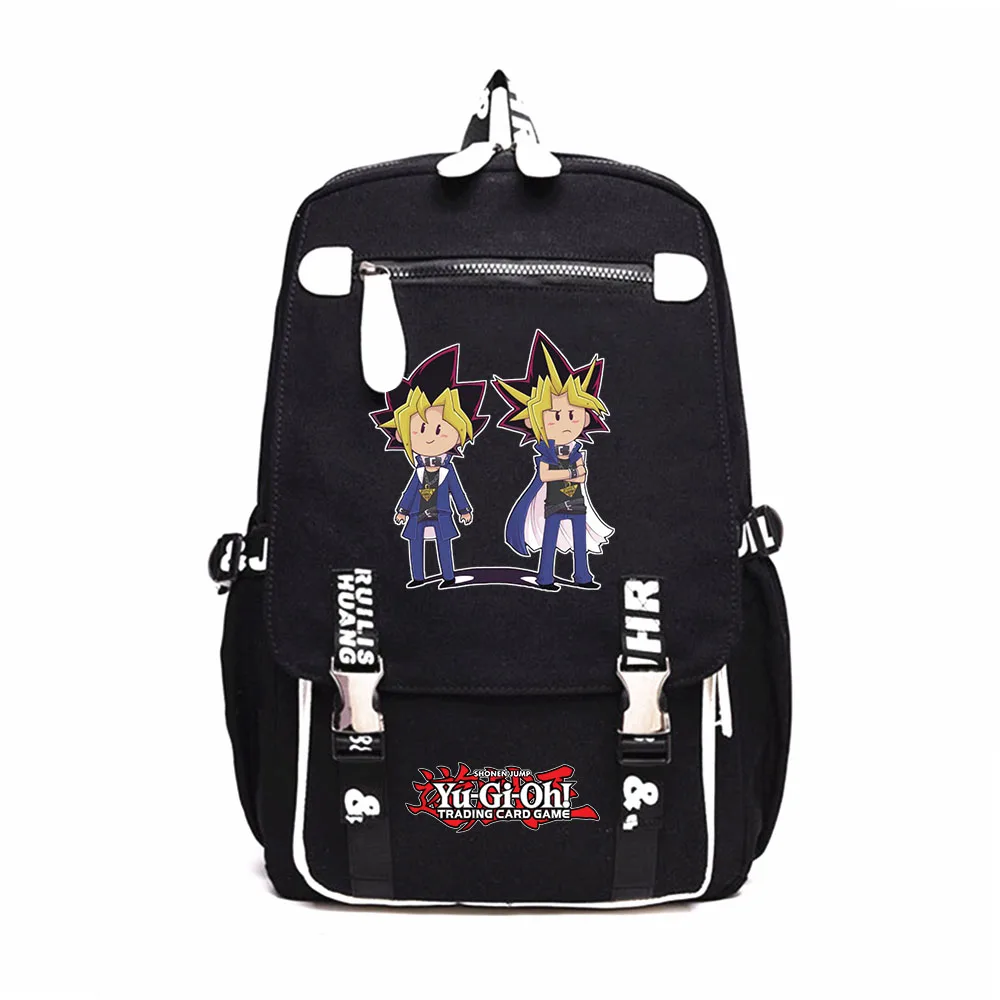 

Anime Yu-Gi-Oh Rucksack Print Knapsack Student Cartoon Bookbag Travel Laptopbag Teenagers Black Schoolbag Casual Zipper Backpack