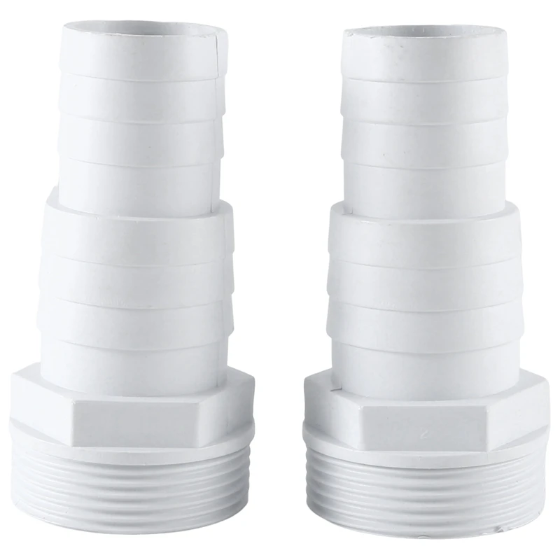 

2 PCS Hose Adapter 1-1/2Inch And 1-1/4Inch Male 3-Way Washer Hose Connection For Hot Tubs Swimming Pool Hose Connector
