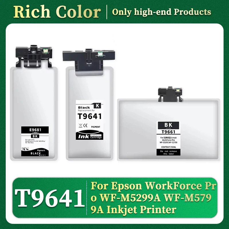 T9641 T9661 T9681 Совместимый мешок с пигментными чернилами для струйного принтера Epson