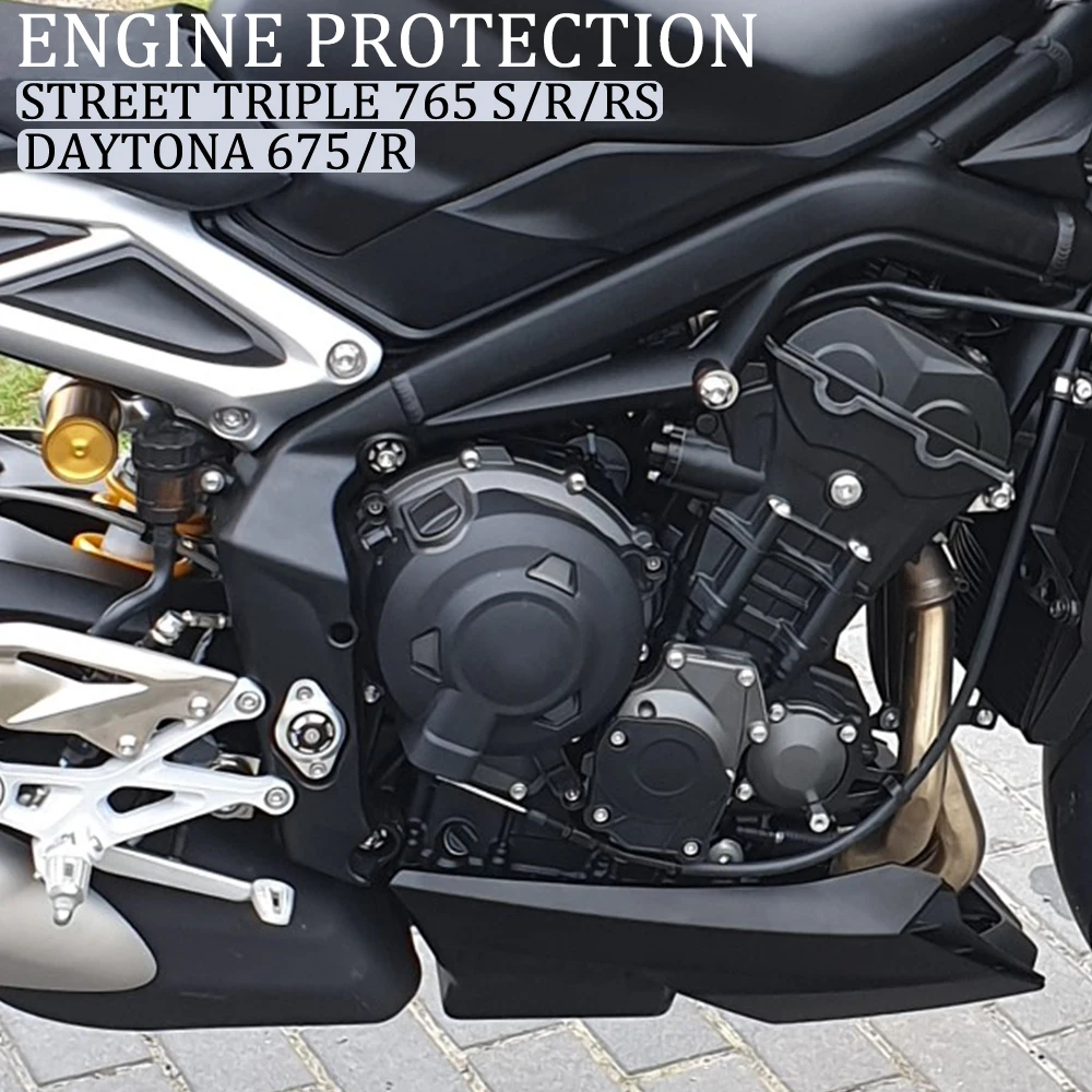 Motorcycles Accessories Engine Cover Protection Case For Daytona 675 / R For Street Triple 765 R / S RS Engine Covers Protectors