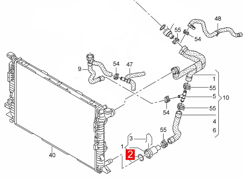Комплект уплотнительных колец LINK-LOCK 6 шт. OR.03.10398 из FKM Viton для термостата 06C121085F N90765301 MD030764 25462-21010 для Audi-CXMA (art.: 3920da81cd933) - 3920da81cd933