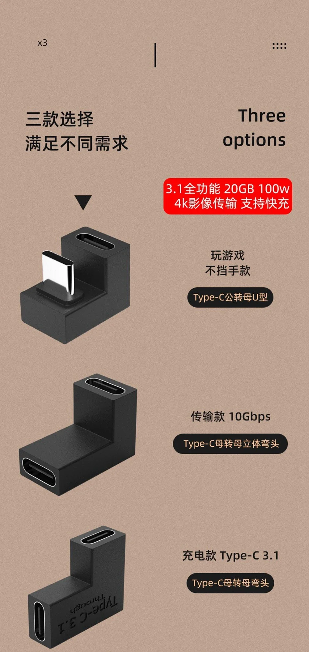 USB 3.1 C-тип конвертер-адаптер NoEnName_Null