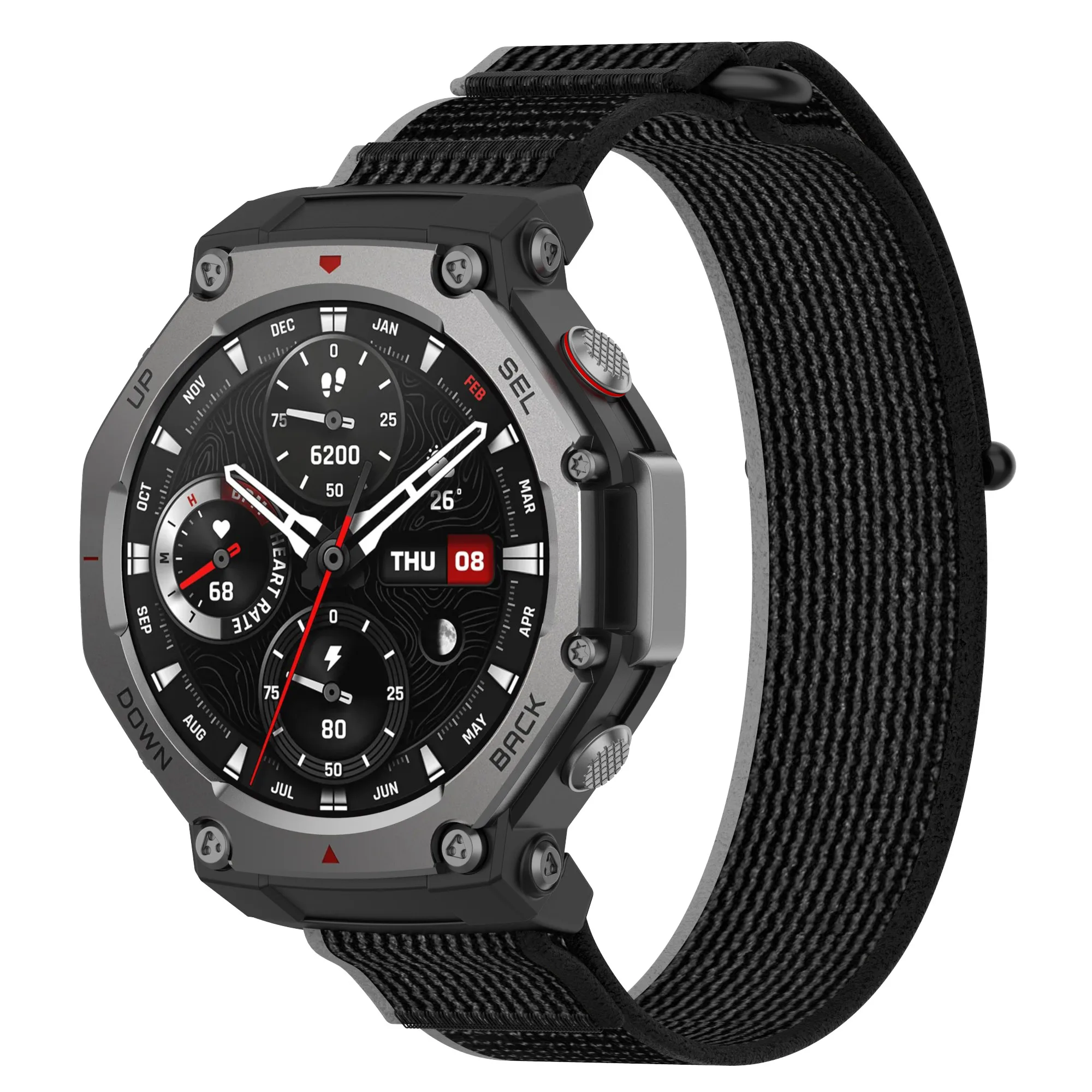 Фото Нейлоновый ремешок для Huami Amazfit T-Rex 3, ремешок для часов Amazfit Trex3, умные часы, уличная петля, спортивный браслет, браслет №3