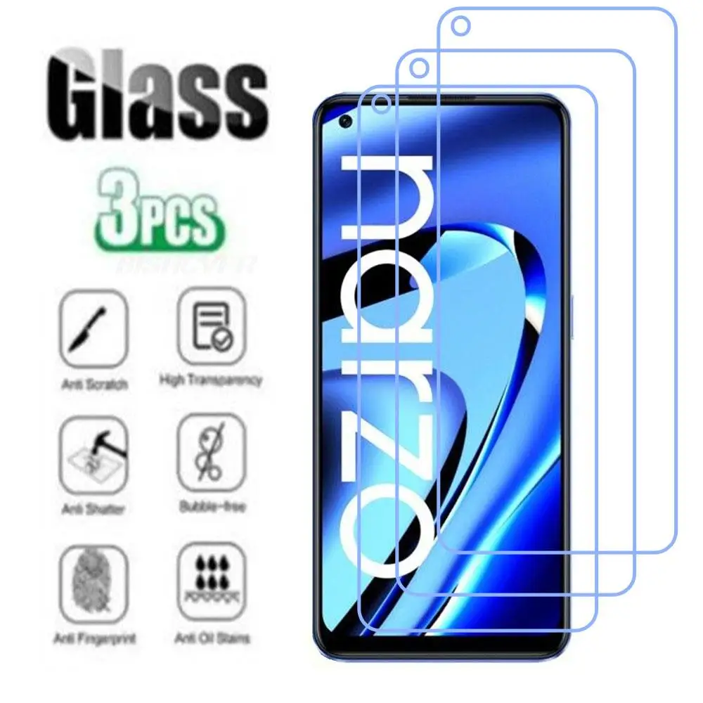 

Защитное закаленное стекло 9H для Realme Narzo 50 Pro 5G 6,4 дюймов Realme 9 Pro Plus, защита экрана телефона, защитная пленка