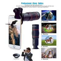 18x telescope zoom mobile phone lens telephoto macro camera lenses universal selfie tripod with clip