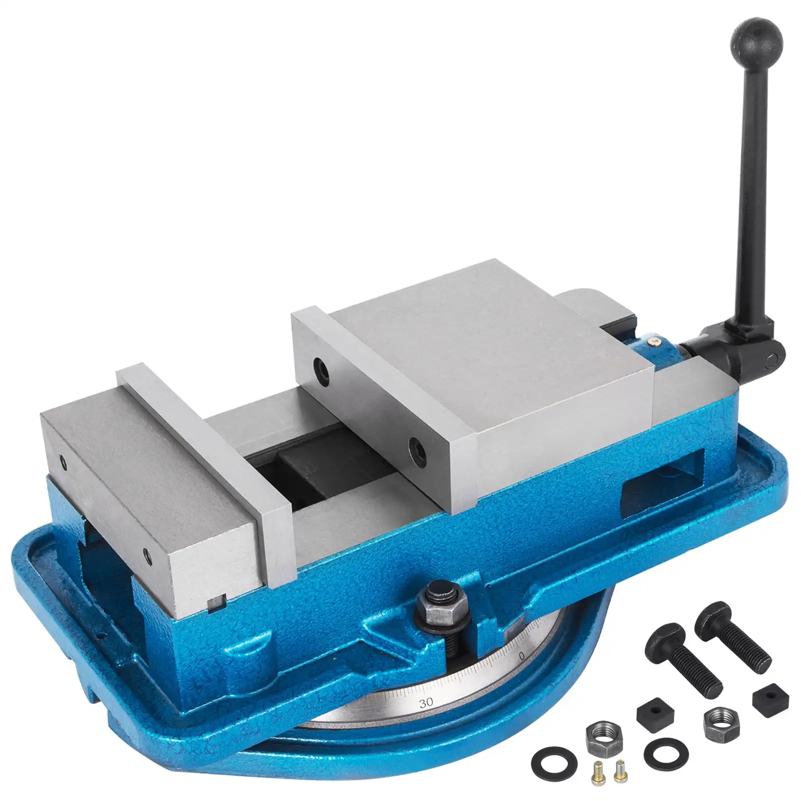 

5 inch Jaw Width Drill Press Vise Milling Drilling Machine Bench Clamp Clamping Vice with 360 Degree Swiveling Base CNC Vise