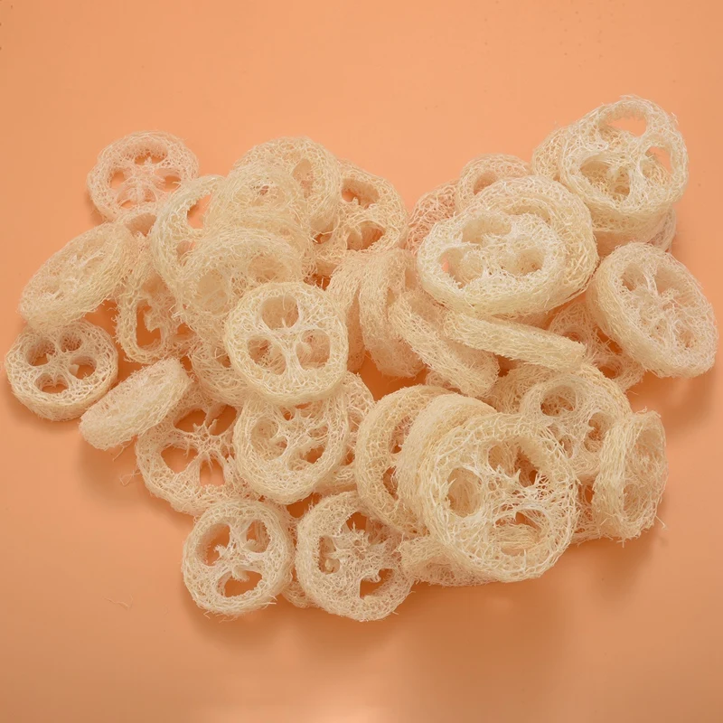 Ширина 4-6 см 50 шт./лот натуральный ломтик люфы инструменты для мыла по