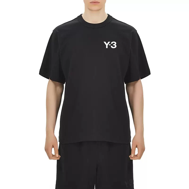 

Y-3 Y3 Yohji Yamamoto японская модная трендовая повседневная мужская и женская футболка с рисунком летающих птиц и восхода солнца Топ 23ss