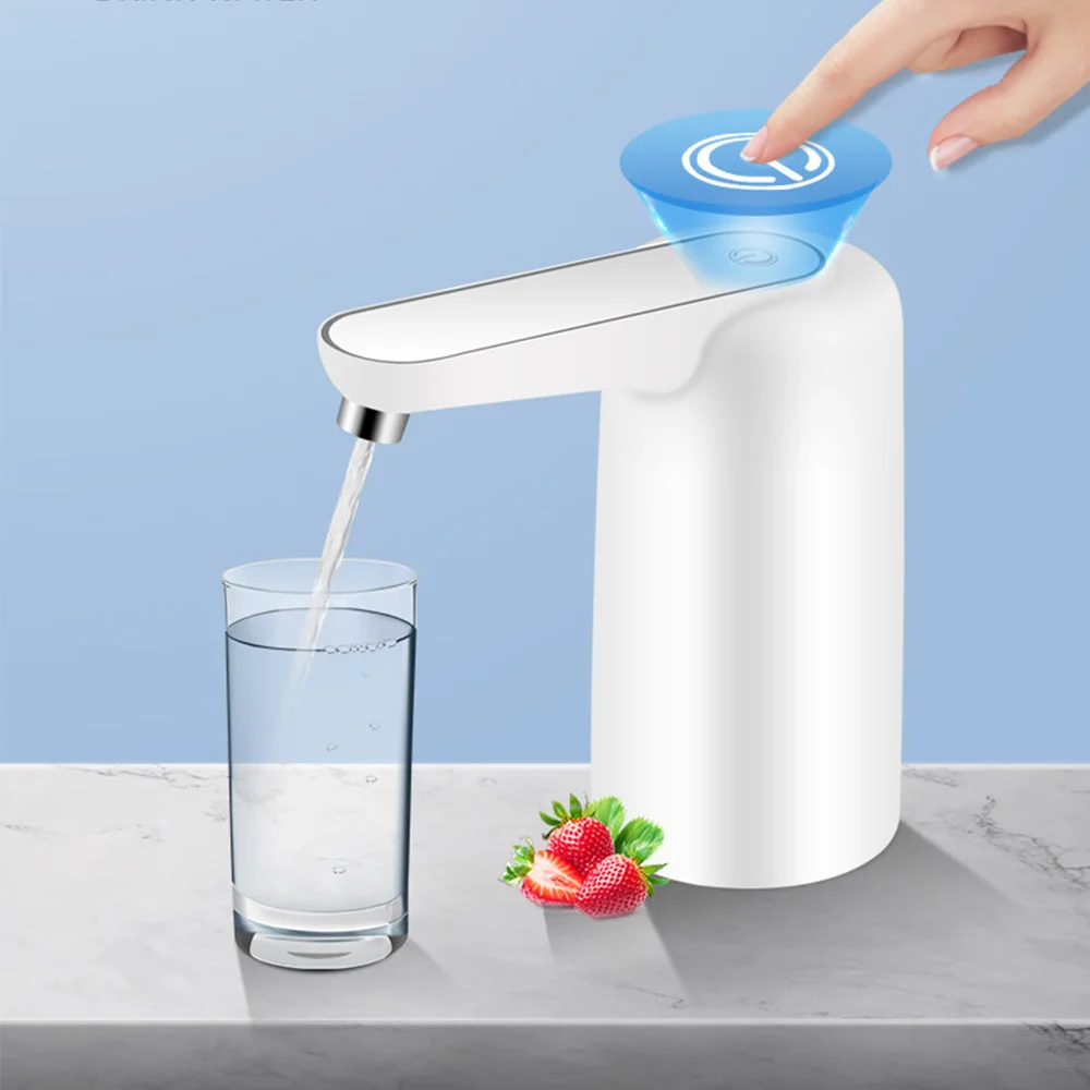 

Portable Electric Water Pump Water Dispenser Automatic Touch With LED lamp TDS test USB Charge One Key Switch 304 outlet pipe