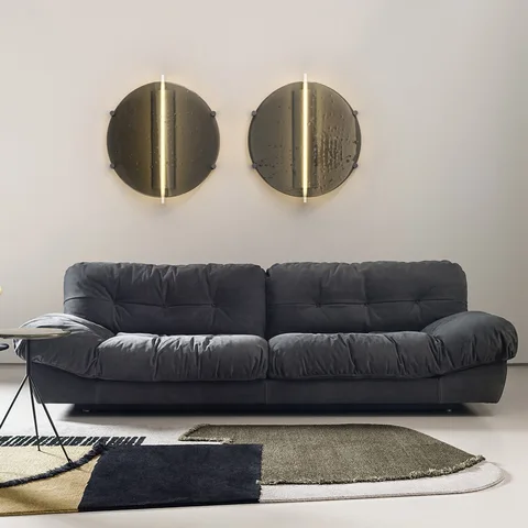 Продажа, итальянская мода, роскошный облачный диван для гостиной, высококачественный матовый комбинированный диван из ткани