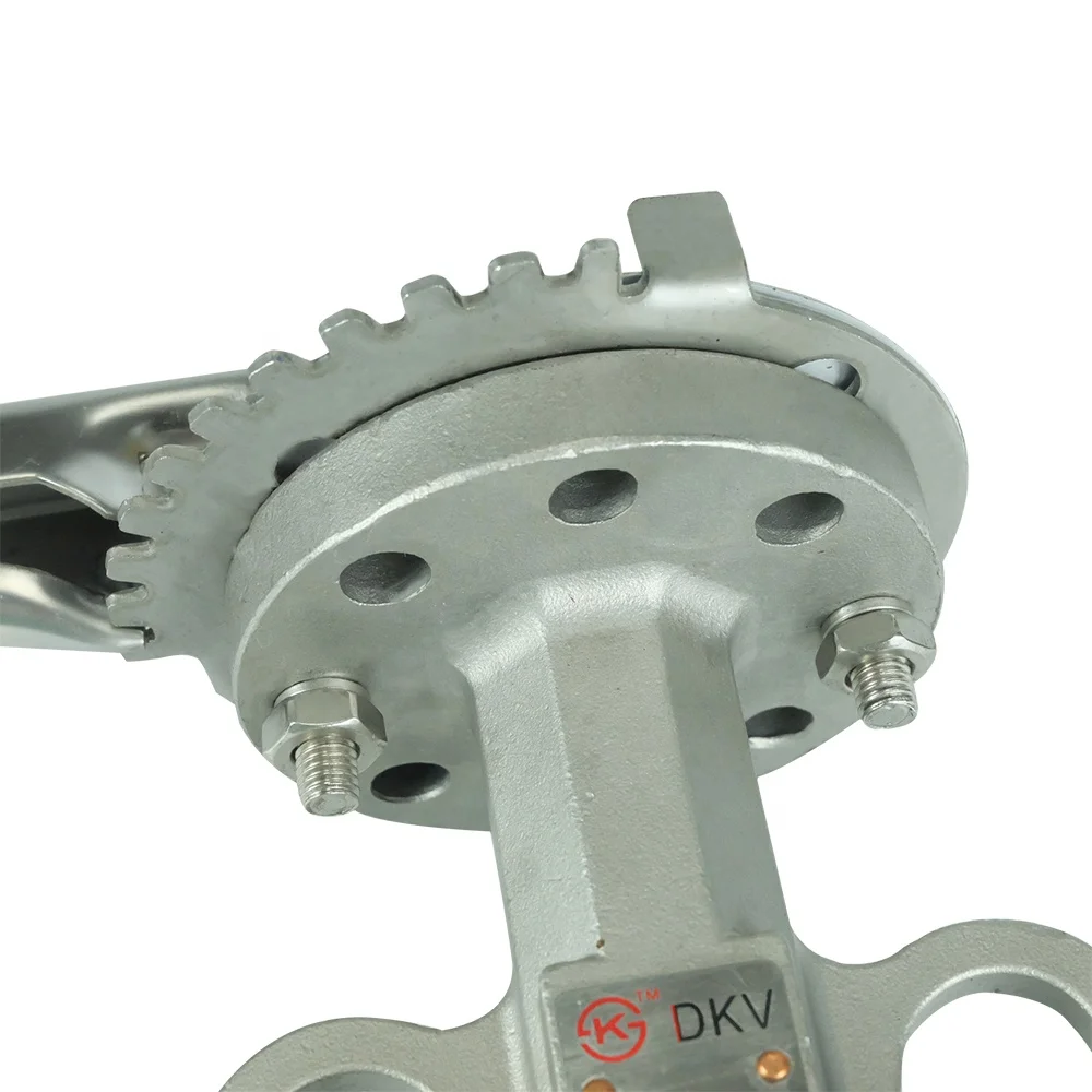 DKV PTFE Вафельный дроссельный клапан из нержавеющей стали 304 DN50 145 фунтов на