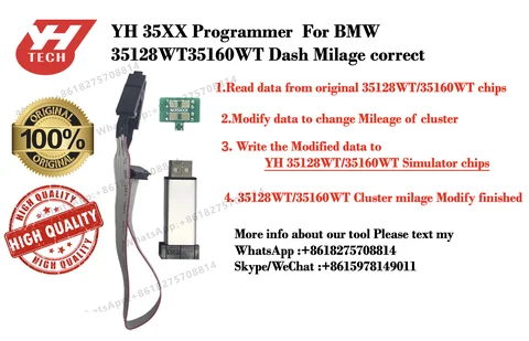 YH 35XX программатор + Эмулятор чтения/записи 35160WT/35128WT EEPROM Yanhua Mini ACDP для программатора ключей BMW