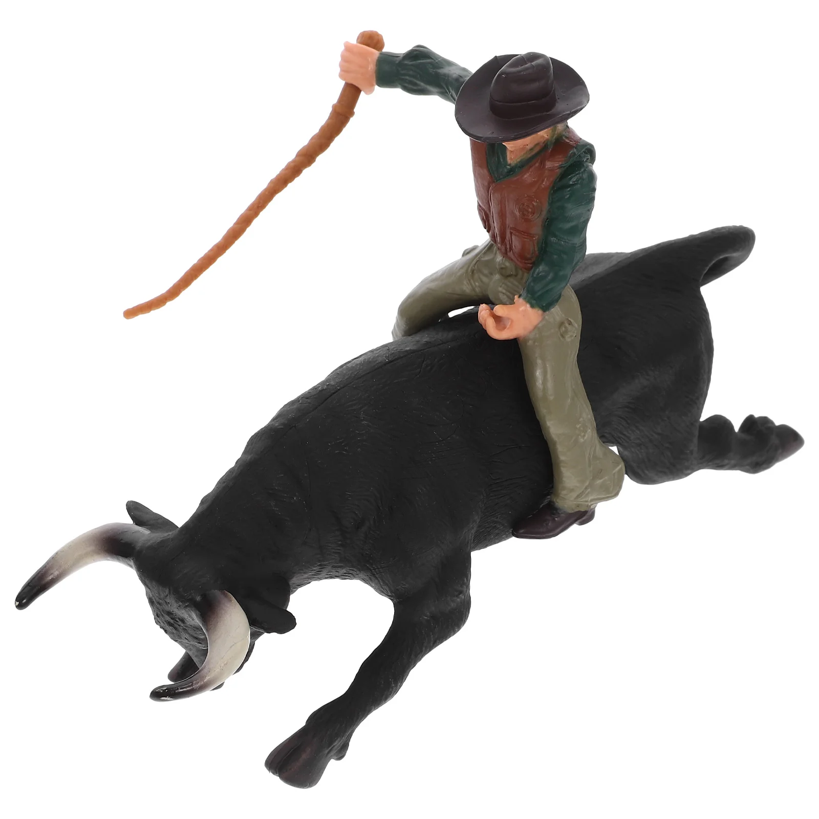 Игрушка в стиле вестерн ковбой бык яркая модель украшение для рабочего стола