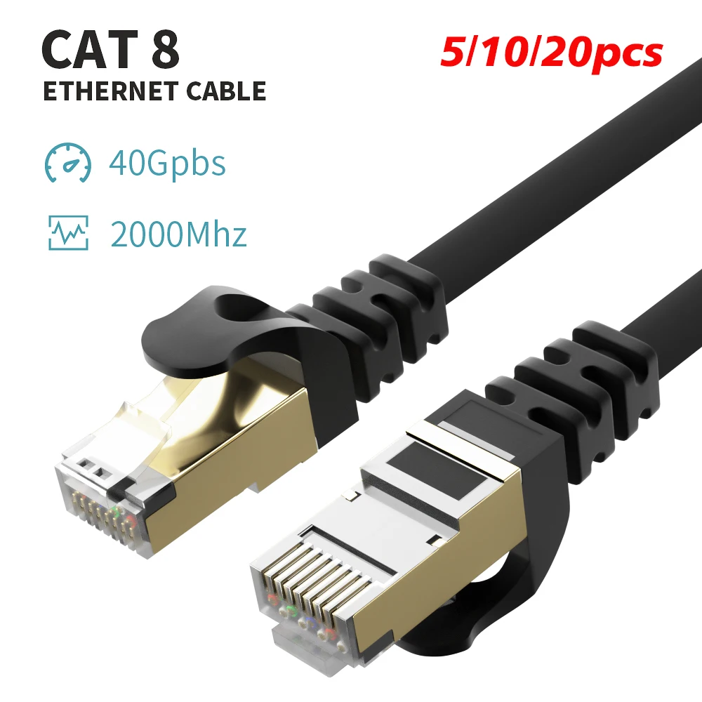 

5056 NO.2Cat8 Ethernet кабель 40 Гбит/с высокоскоростной сетевой кабель Cat7 Lan кабель для маршрутизатора ПК Ps4 ТВ ноутбука RJ45 шнур