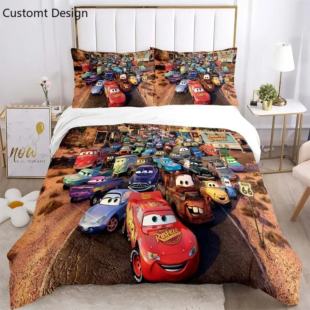 

3D Cars Pattern Print Three Piece Bedding Set Fashion Article Children or Adults for Beds Quilt Covers Pillowcases