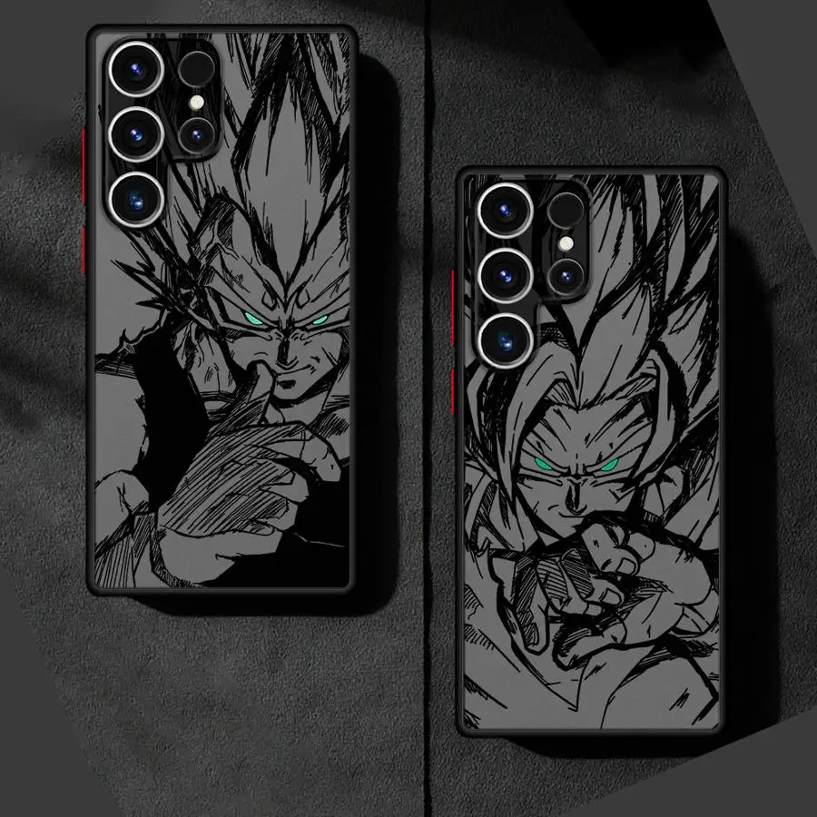 Фото Чехол для Samsung Galaxy S20 FE S23 S21 5G S10+ S9 Plus S22 Plus S25 Ultra S21 S24 Ultra TPU Cover Dragon Ball Goku Vegeta №2