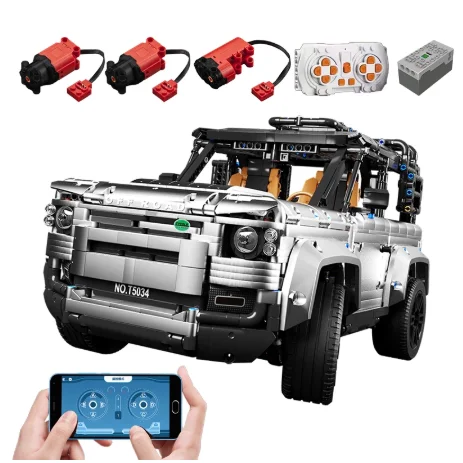 

High Tech Car Series Defendered Supercar APP Control Motor Model Building Blocks Compatible 42110 Off-road Vehicle Bricks Toys