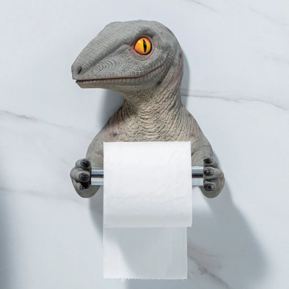 

Toilet Creative Dinosaur Wall Mounted Roll Paper Rack