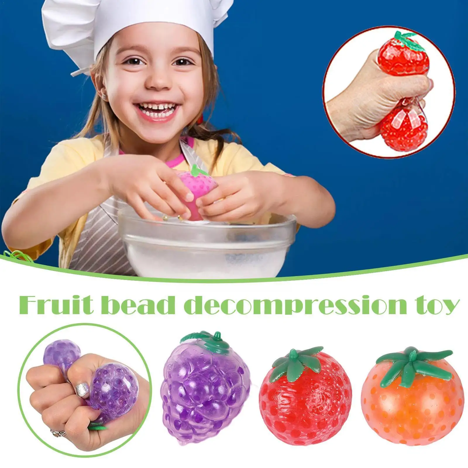 

Fruit Decompression Toys Jelly Funny Things Stress Reliever Toys For Adult Kids Novelty Gifts Strawberry Orange Grape Shape U9p5