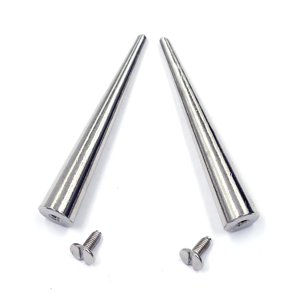 50 комплектов, шипы-шпильки, пятна, искусственный большой конус, серебряный тон для рукоделия, обувь «сделай сам», фурнитура высокого качества 55x10 мм