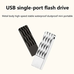 1pc Metal Flash Drive USB 2.0 Single Port Memory Flash Stick 1GB / 2GB / 4GB / 8GB / 16GB / 32GB / 64GB